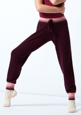 Move Dance Teen Ultra Knit Dance Joggers Fig Front [Purple]