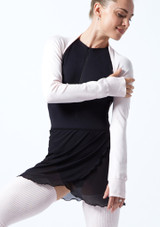 Move Dance Juliet Fine Knit Shrug Pink Front [Pink]