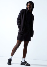 Move Dance Men's Pulse Zip Up Hoodie Black Front 2 [Black]