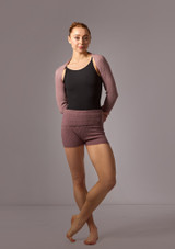 Move Dance Delilah Knit Roll Top Dance Shorts | Move Dance US