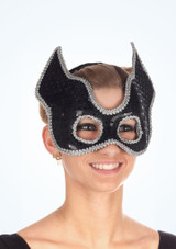 Sequin Half Face Mask Black Main 2 [Black]