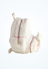 Capezio Swan Plush Backpack White Side [White]