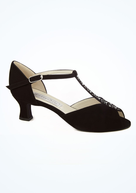 Werner Kern Claudia Crystal Ballroom & Latin Shoe 2.5" - Black Black Main [Black]