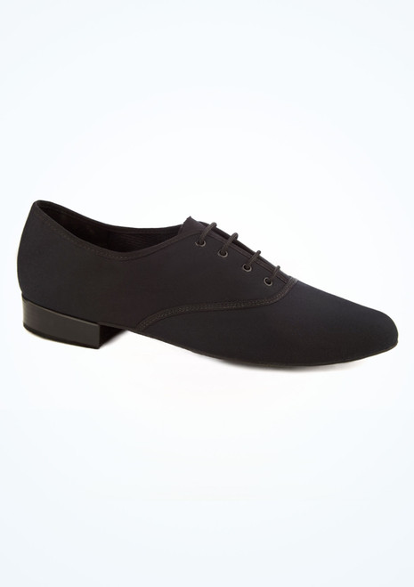 Freed Mens Canvas Lace Up Ballroom Shoe Black Main [Black]