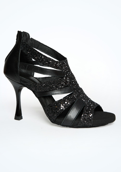 Move Dance Mira Black Dance Shoe - 3" Black Side [Black]