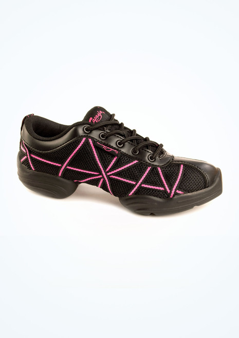 Capezio Web Dance Sneaker Black-Pink [Black]