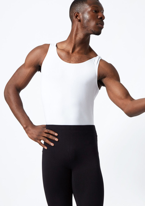 Move Dance Mens Joshua Leotard White Front [White]