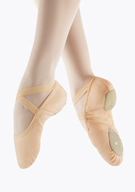 Merlet Stella Split Sole Ballet Shoes Main [Pink]