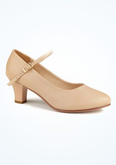 Scarpe da Carattere Minelli Move Dance - 2cm - Beige Cuoio Chiaro Principale [Cuoio Chiaro]