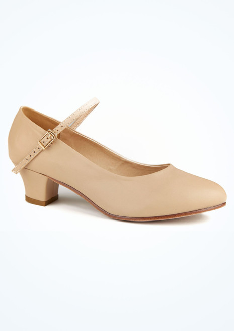 Scarpe da Carattere Dina Move Dance - 1,5cm - Nude Cuoio Chiaro Principale [Cuoio Chiaro]