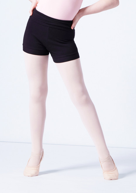 Move Dance Avie Teen Dance Shorts Black Front [Black]