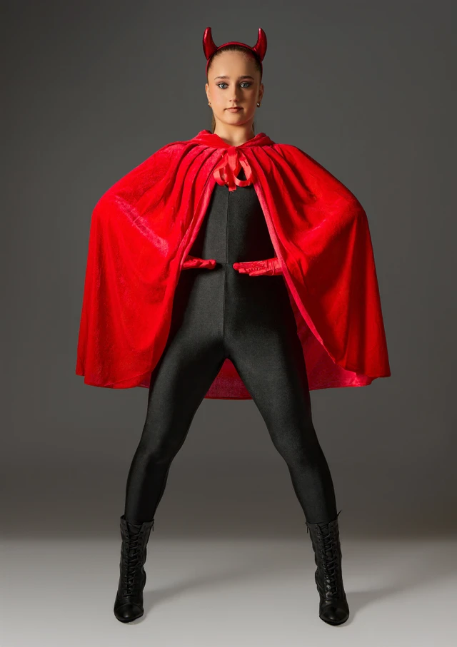 Jolista Dark Nights Costume Black-Red Front [Black]