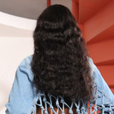 PROTEA Human Hair Wigs, Body Wave #1B Natural Black 4*4 Closure Wig, 150% Density, Wigs for Women Daily Use