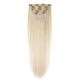PROTEA Human Hair Seamless Clip In Hair Extensions,  Real Clip in Extension Straight 10 to 24 Inch, 100G 5PCS