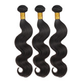 PROTEA Hair Weave Body Wave, Human Hair Weft, With 3PCS, Total 300G/10.58oz, 12A Brazilian Hair For Thick Hair Or Full Head