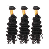 PROTEA Hair Weave, Deep Wave Human Hair Weft, 3-PACK DEALS Total 300G/10.58oz, Premium Remy 12A Brazilian Hair