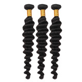 PROTEA Hair Weave Loose Deep Wave, 3-PACK DEALS Total 300G/10.58oz, Human Hair Weft, Real 12A Brazilian Sew In Hair Soft
