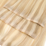 PROTEA #18P613 Human Hair Seamless Clip In Hair Extensions,  Straight 10 to 24 Inch, 100G 5PCS