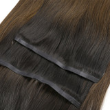 PROTEA #1BT4 Color Human Hair Seamless Clip In Hair Extensions,  Straight 10 to 24 Inch, 100G 5PCS