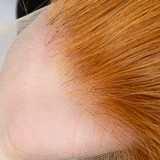 Protea #30 Light Auburn Bob Wig, Straight Human Hair Big 13*4 Frontal Lace BOB Wig, 200% Density Mature For Daily Use