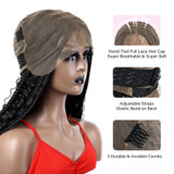 PROTEA Cornrow Box Braided Wig, #1B Natural Black Lace Front Square Knotless Braids for Black Women 20 Inch