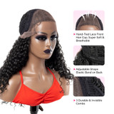 PROTEA Braided Wigs With Updo Bun, #1B Natural Black Synthetic Wig, Lace Front with Baby Hair 22 Inch