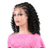 PROTEA Pre Plucked Twist Braided Wig, #2 Dark Brown Lace Front Wig With Baby Hair, Synthetic Braid Wig of 22 Inch, Natural Curvature Braid Wigs Easy to Wear