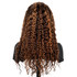 PROTEA Premium Human Hair Wigs, #4/30 Color Water Wave Full Frontal Lace 13*4 Wig, 200% Densiy, 22 Inch Natural Looking