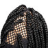 PROTEA Lace Front Braided Wigs for Black Women Synthetic Lace Frontal Cornrow Twist Braids Wigs Black Lightweight 30 Inch