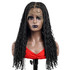 PROTEA Cornrow Box Braided Wig, #1B Natural Black Lace Front Square Knotless Braids for Black Women 20 Inch