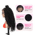PROTEA Braided Wigs With Updo Bun, #1B Natural Black Synthetic Wig, Lace Front with Baby Hair 22 Inch