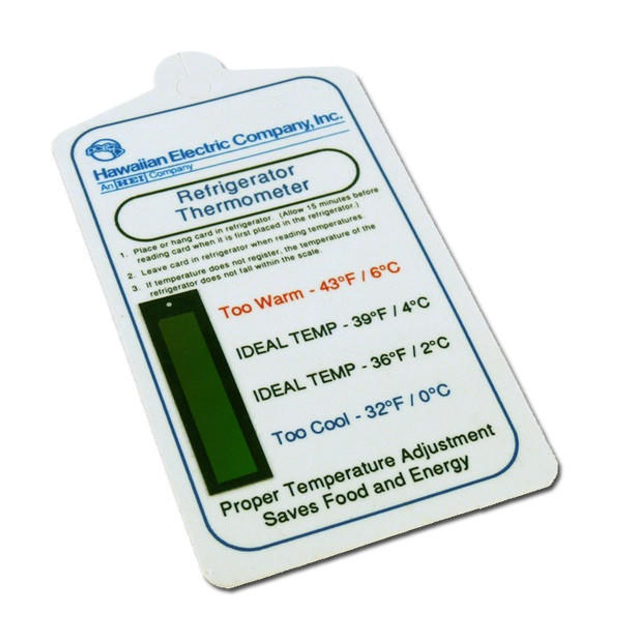 Custom NRG Refrigerator Temperature Gauge Card CT-108C