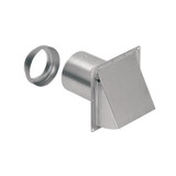  Broan-NuTone® Aluminum Wall Capfor 3-Inch and 4-Inch rnd duct 885AL 