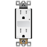  Enerlites Residential Grade 15A Tamper-Resistant Duplex Receptacle with Guide Light 61501-TRGL 