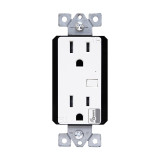  Enerlites Z-Wave In-Wall Tamper-Resistant Decorator Duplex Receptacle ZW15R-N-W 