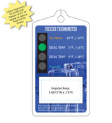 Custom Print Freezer Temperature Gauge-card for Food Safety