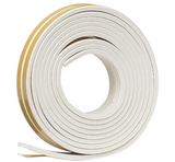 Frost King EPDM Premium Rubber Self-Stick Weatherseal Ribbed 3/8"x1/8" White V23WA