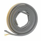 Frost King EPDM Premium Rubber Self-Stick Weatherseal D-Section 5/16"x1/4" Grey V25GA