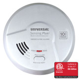 USI Multi Criteria Kitchen Smoke & Fire Alarm With 10 Year Battery AMIK3051SC- Case of 3