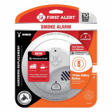 BRK First Alert Interconnect Hardwire Smoke Alarm With 10-Year Battery Backup SMI105-AC - Case of 12