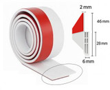 Conserve Smart 2 Rolls of Door Sweeps Door Draft Stopper Weatherstripping 2" x 39" Bag of 2 Rolls- Case of 20 bags Minimum