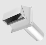 Imperial 4" R2 Style Dryer Vent Hood White VTL0018-B - Case of 20 Minimum