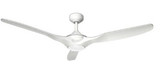 Delta Breez Benecia White 52-inch 3-Blade, Wet Rated, Ceiling Fan with LED Light and Remote Control VCA523LED-30-WH