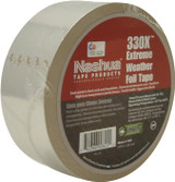 Nashua 330X Extreme Weather Foil Tape – 1.75 mil Aluminum Foil, High Performance Acrylic Adhesive, UV/Moisture/Mold Resistant, -35°F to 260°F - Case of 9 Minimum