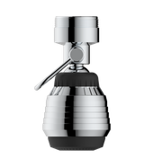 Conserve Smart SmartStream™ 1.5 GPM Kitchen Swivel Aerator with Easy Shut Off Lever Bubble Flow Dual Thread Pressure Compensating CMKAS150B -Case of 10 Minimum