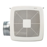 A. Broan-NuTone QTXEG080 80 CFM Bathroom Exhaust Fan, 0.4 Sones, 6-Inch Duct, White Grille