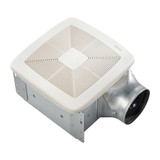 A. Broan-NuTone QTXEG080 80 CFM Bathroom Exhaust Fan, 0.4 Sones, 6-Inch Duct, White Grille