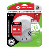 BRK First Alert Interconnect Hardwire Smoke & Co Alarm With 10-Year Battery Backup SMICO105-AC - Case of 12