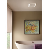 Broan-NuTone ULTRA PRO 110 CFM Bath Fan with LED Light, White Grille, 0.8 Sones RB110L1 -