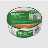 Frost King CF42X foil backed natural cotton pipe wrap, 3 in. x 1 in. x 25 ft.